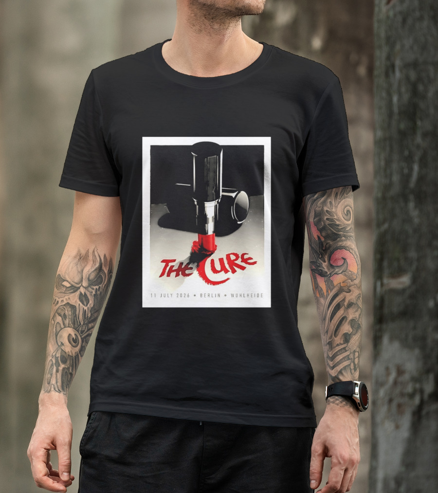 The Cure Berlin Concert 11 July 2026 Wuhlheide Lipstick T-Shirt
