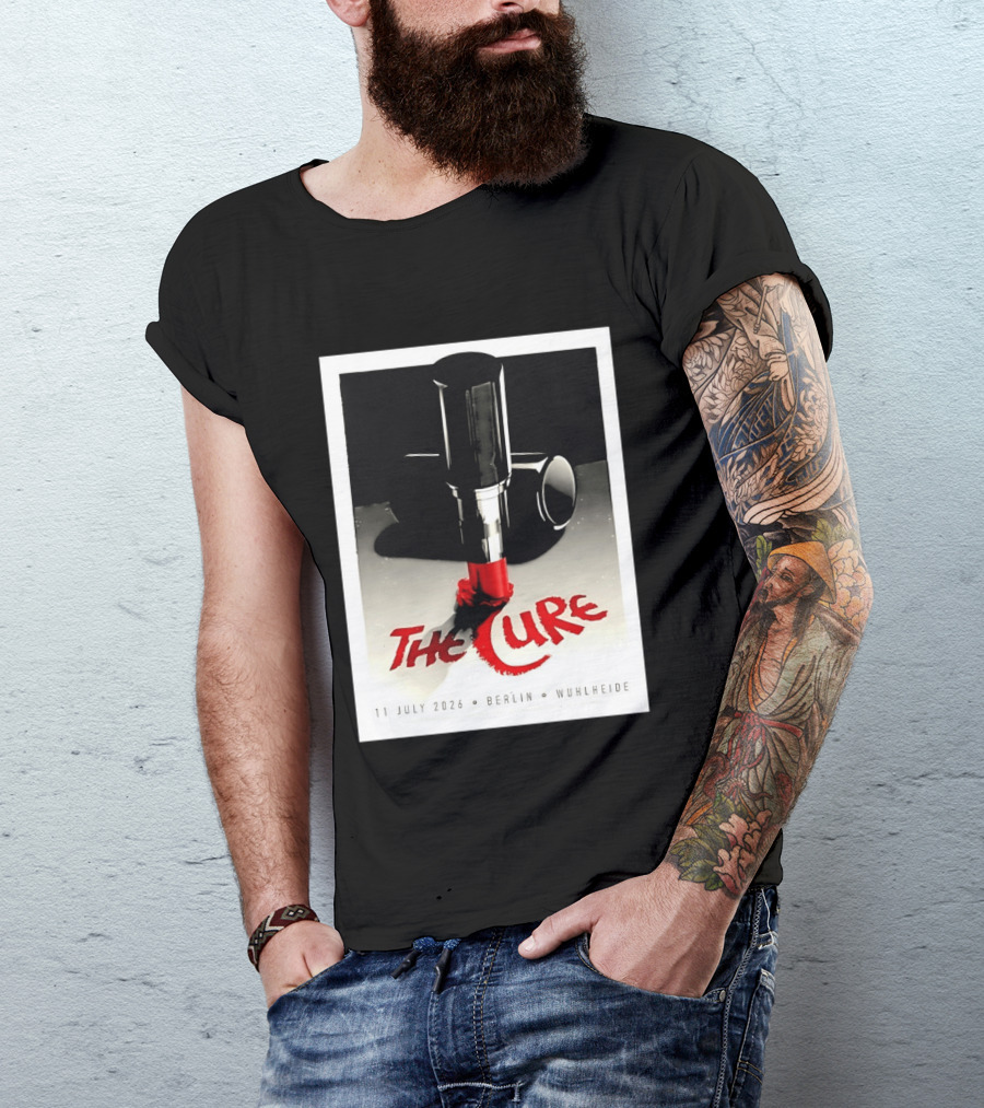 The Cure Berlin Concert 11 July 2026 Wuhlheide Lipstick T-Shirt