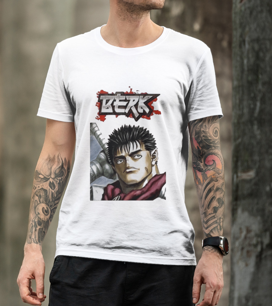 Berk Berserk Manga Guts Style Warrior T-Shirt