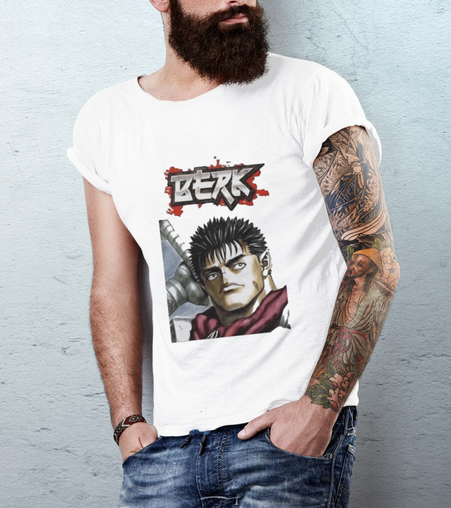Berk Berserk Manga Guts Style Warrior T-Shirt