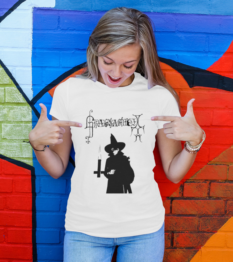 Gravsaamuel Witch Iconic Gothic Anime Dark Aesthetic T-Shirt