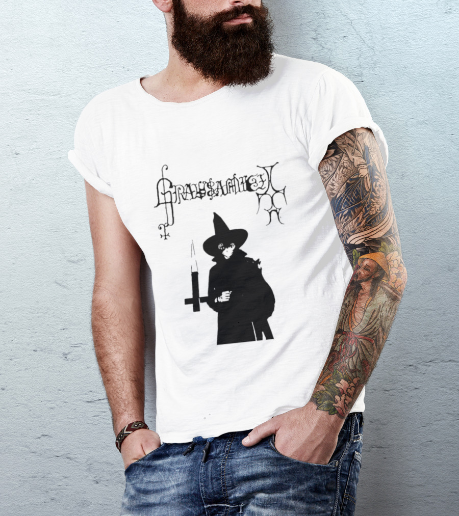 Gravsaamuel Witch Iconic Gothic Anime Dark Aesthetic T-Shirt