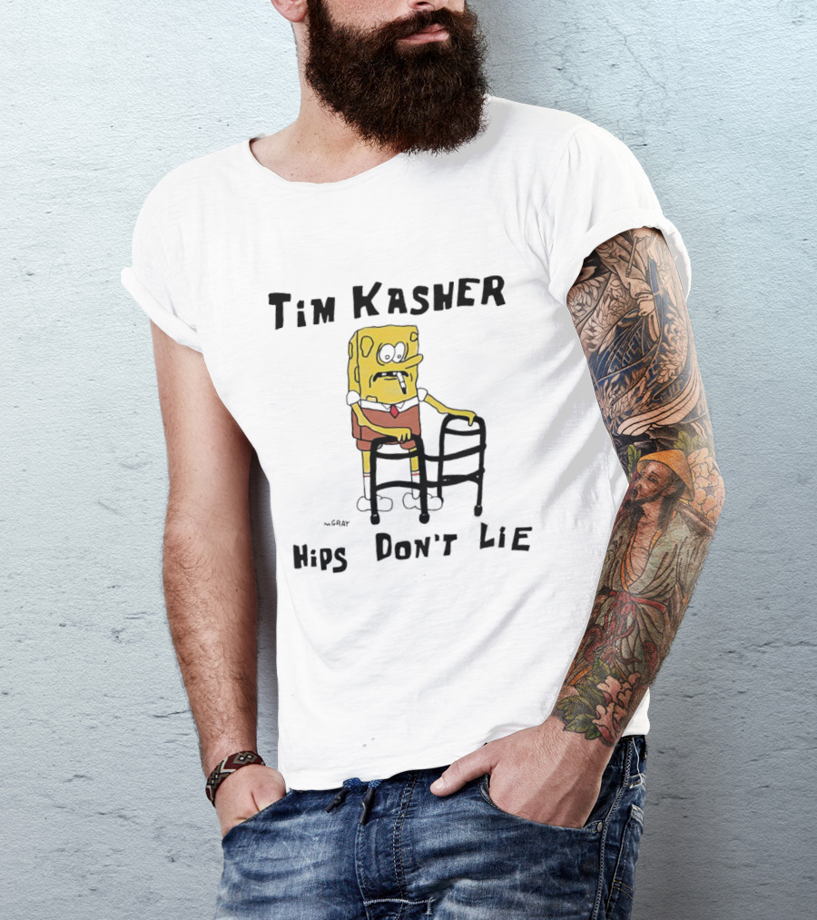 Tim Kasher Sponge SquarePants Cigarette Walker Hips Don't Lie T-Shirt
