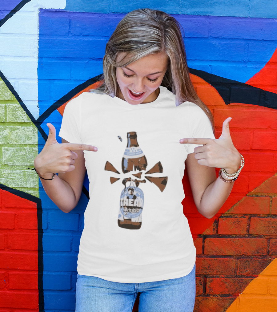 Tream Weissbier Vom Ersten Schluck Bis In Die Ewigkeit Schneider Weisse Exploding Beer Bottle T-Shirt