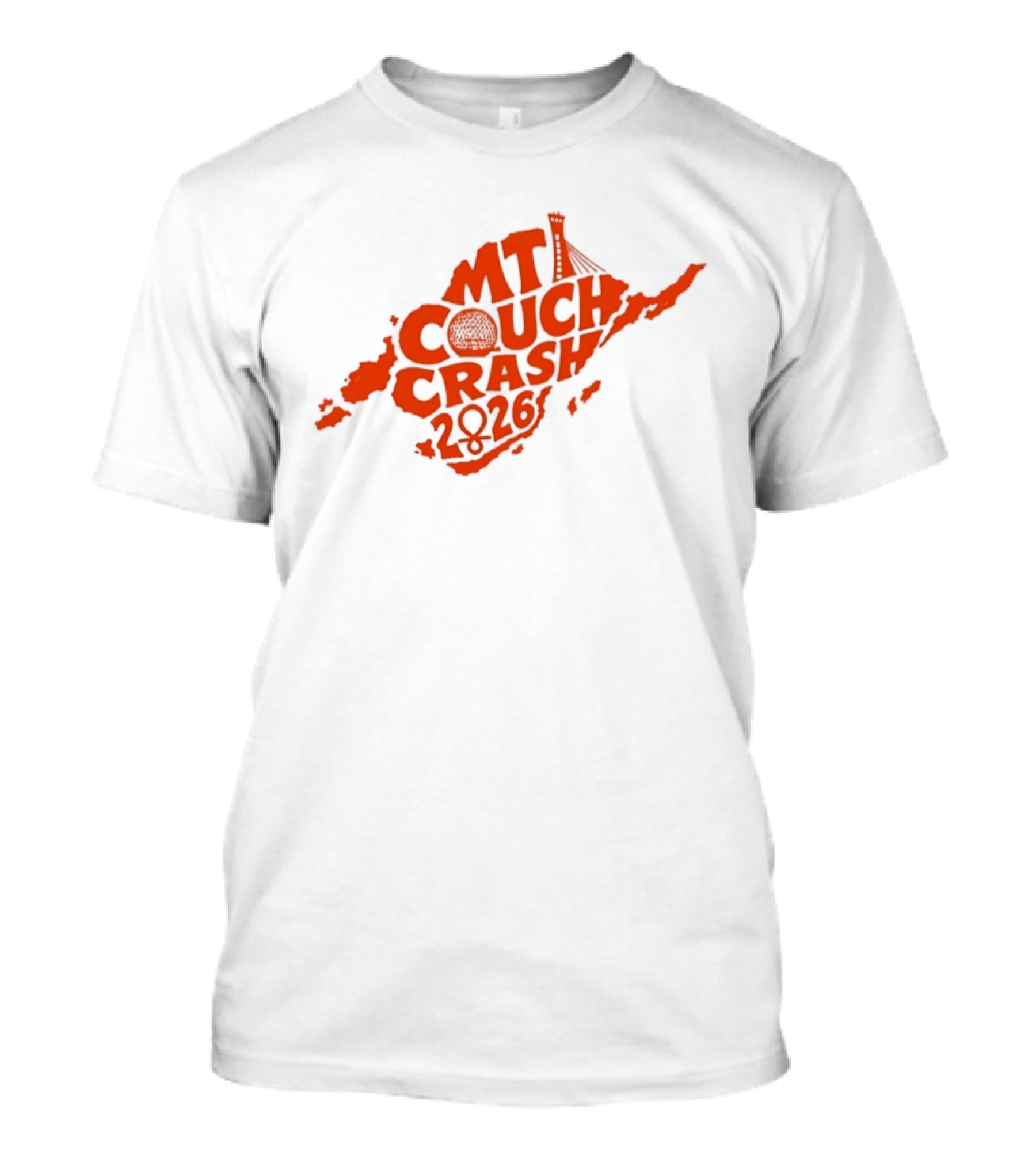 CMT Couch Crash 2026 Orange Island Map Radio Tower T-Shirt