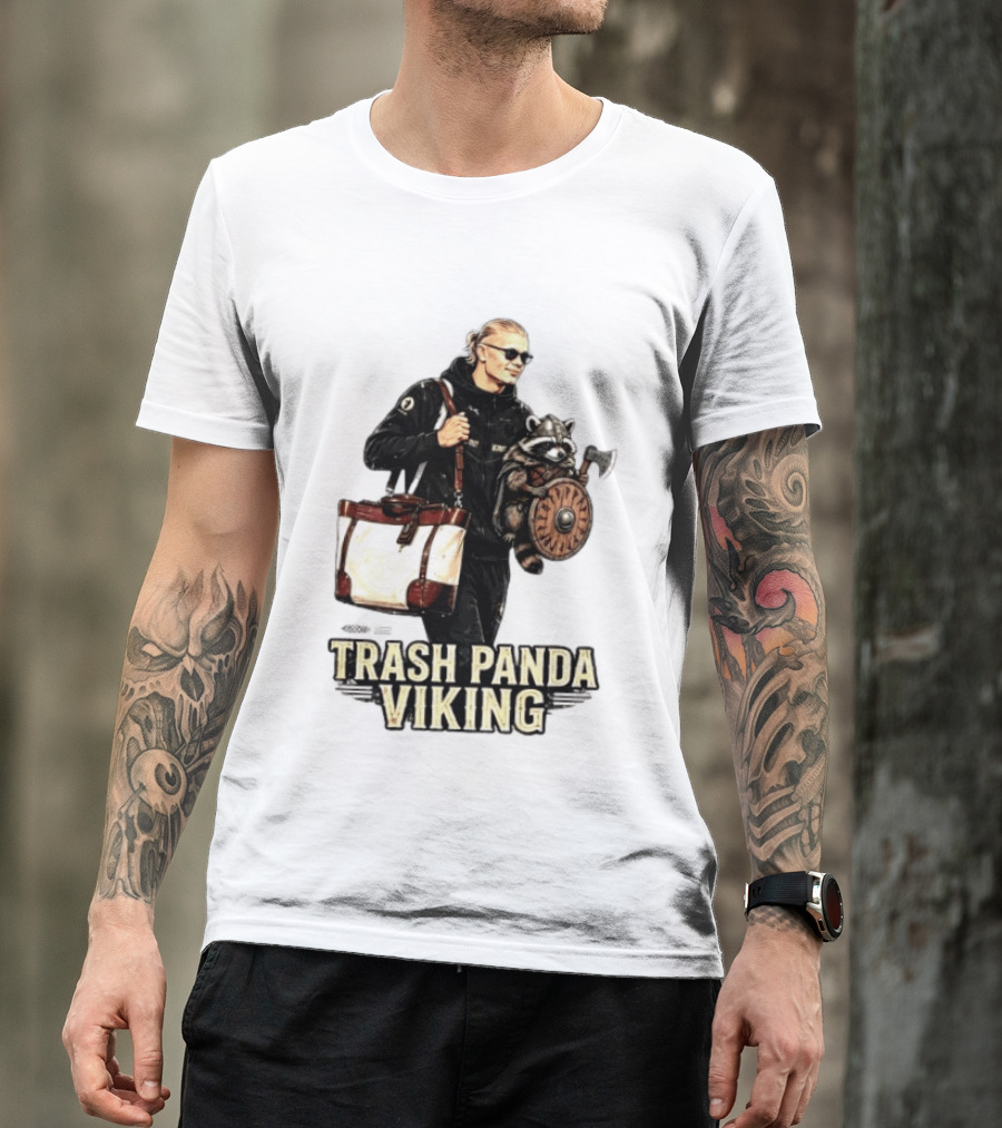Trash Panda Viking Erling Haaland Football Norway Fans T-Shirt