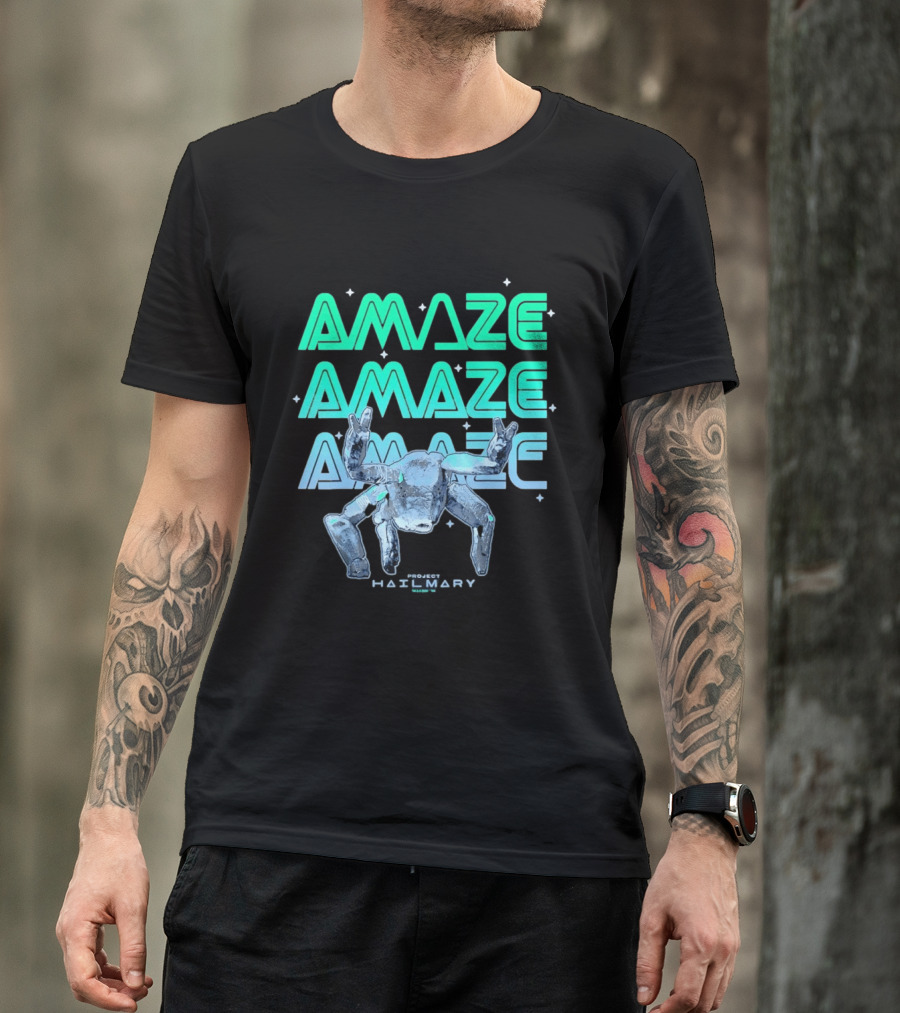 Amaze Project Hail Mary Robot T-Shirt
