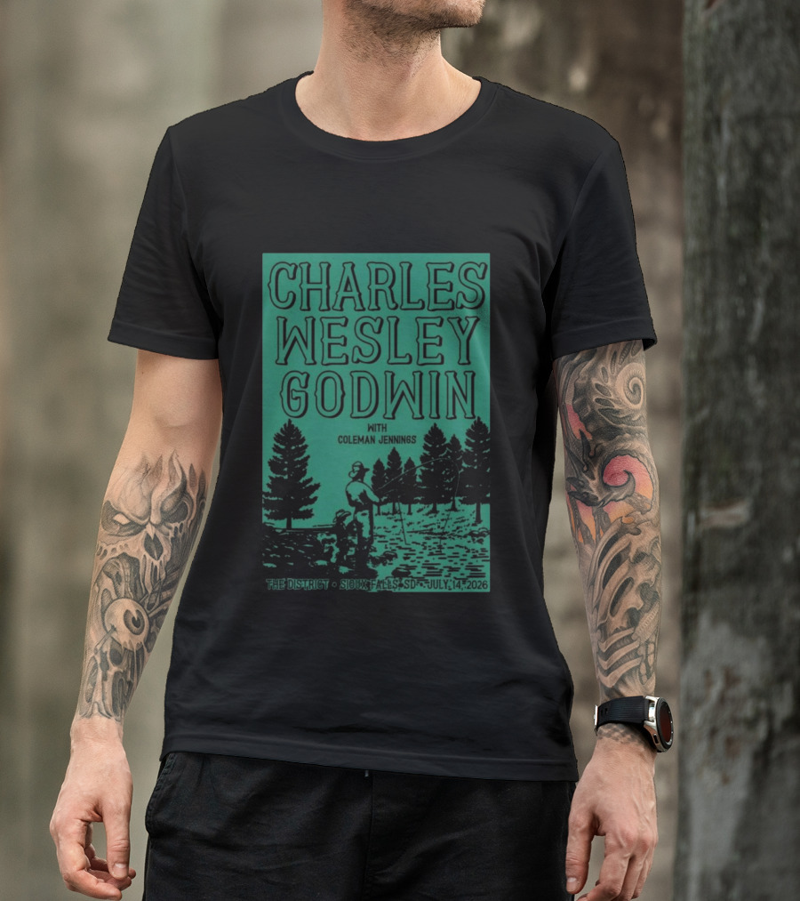 Charles Wesley Godwin Sioux Falls July 14 2026 The District With Coleman Jennings T-Shirt