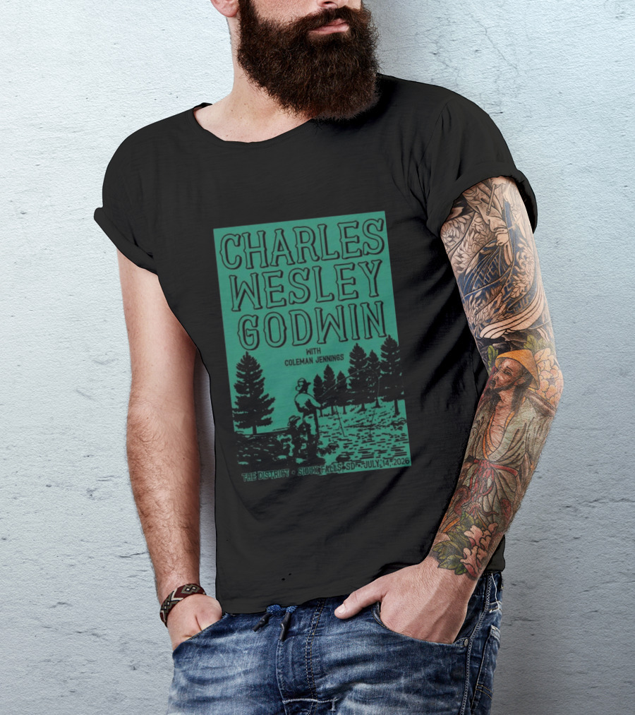 Charles Wesley Godwin Sioux Falls July 14 2026 The District With Coleman Jennings T-Shirt