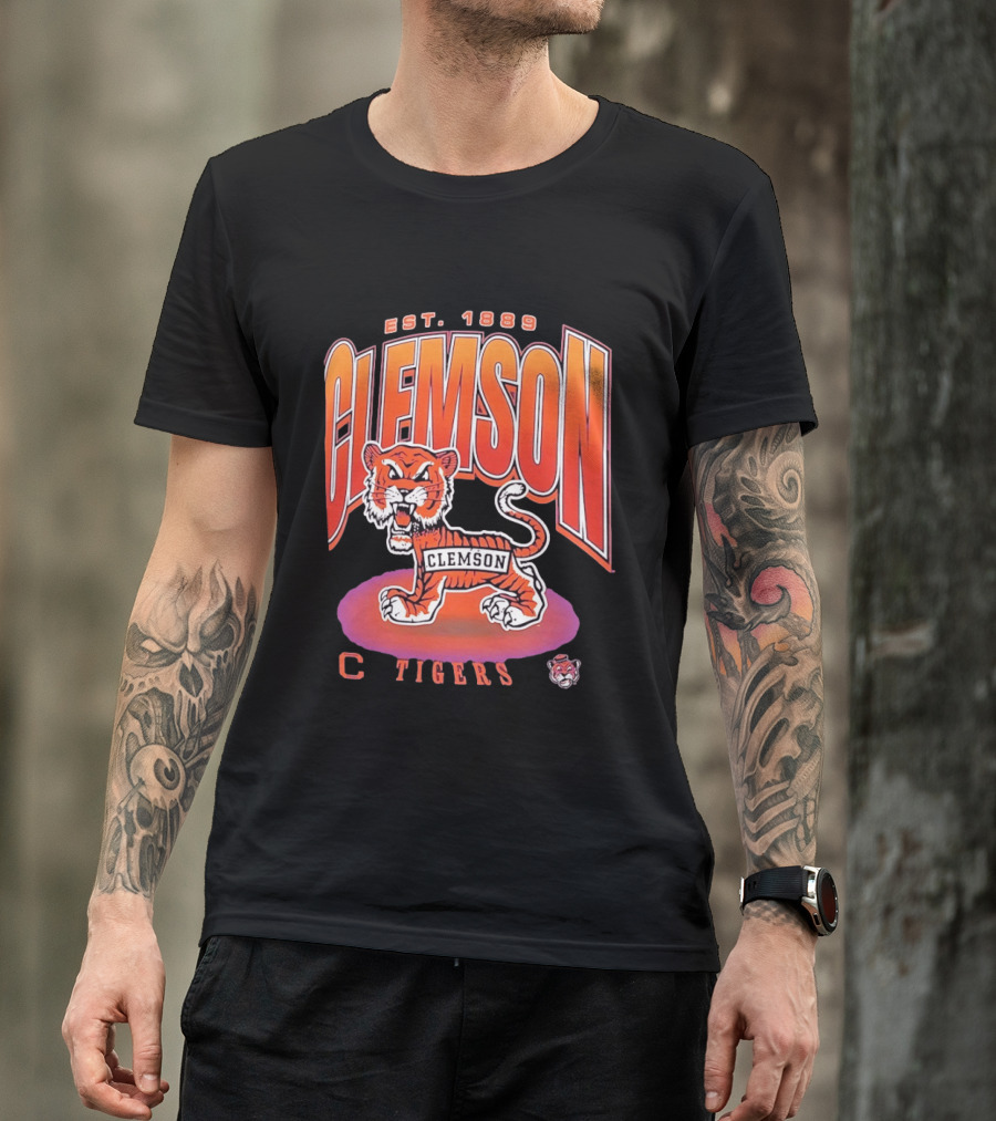 Clemson Tigers Est 1889 Iconic Clemson Football Tiger T-Shirt