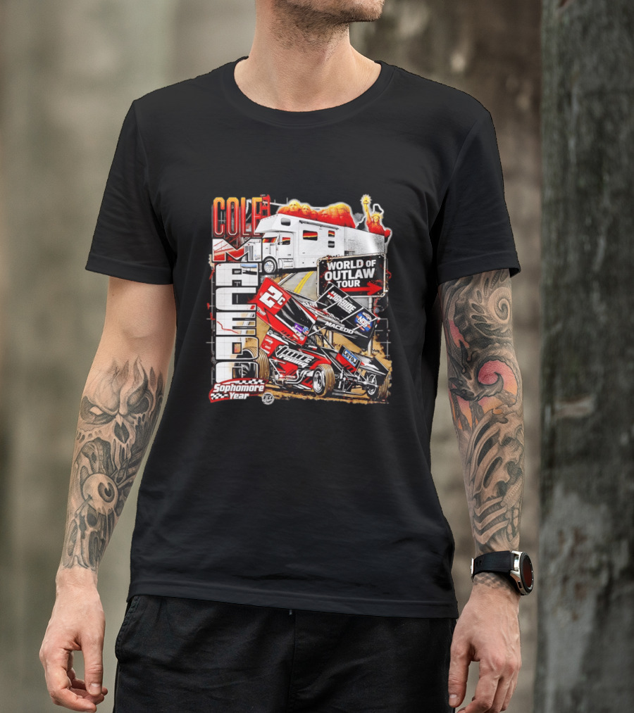 Cole Macedo World Of Outlaw Tour 2C Racing Sophomore Year T-Shirt