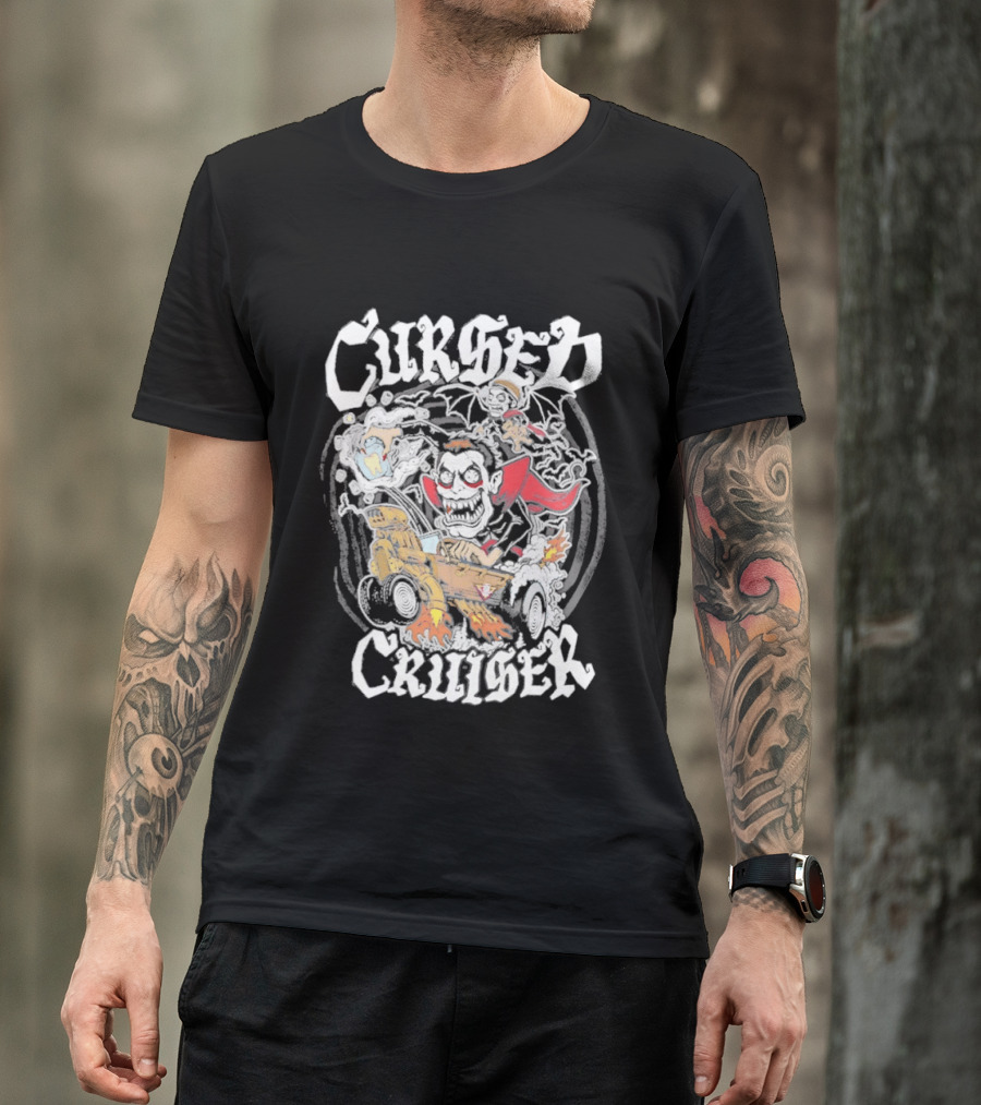 Cursed Cruiser Danhausen Monster Riding Vehicle T-Shirt
