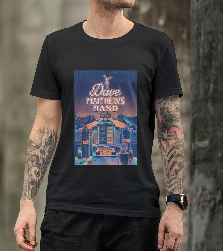 Dave Matthews Band Camden New Jersey July 10 And 11 2026 Freedom Mortgage Pavilion T-Shirt
