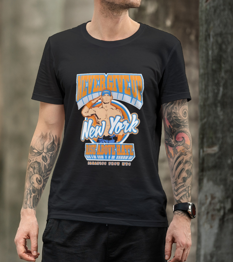 Never Give Up Rise Above Hate New York Manhasset Fest 2026 T-Shirt