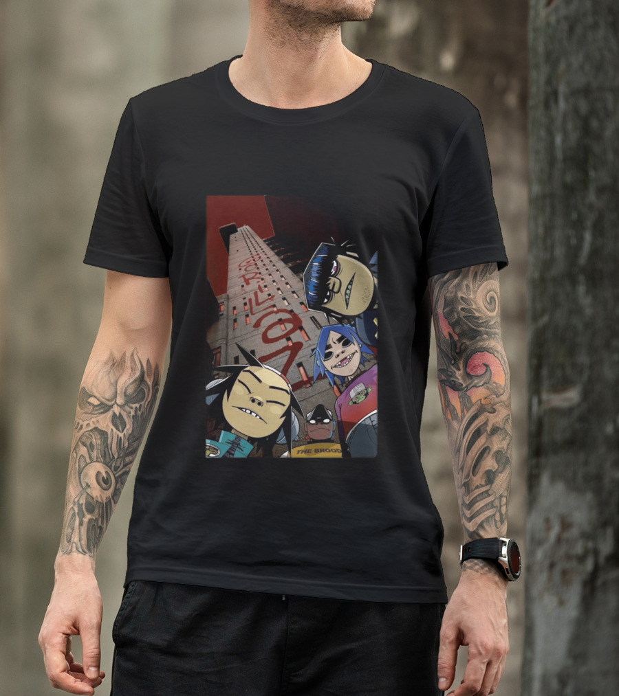 GORILLAZ Trellick Tower Characters The Brood T-Shirt