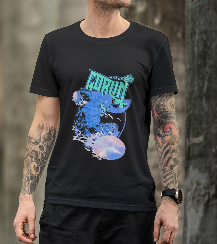 Green Goblin Pumpkin Marvel Comic Book Character Villain T-Shirt