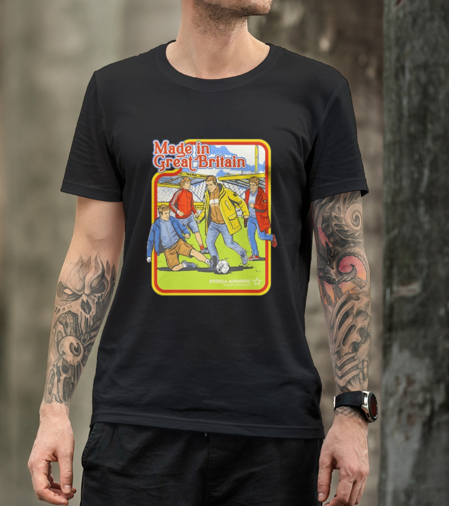 Made In Great Britain Estrella Authentic Football's Coming Home Soccer Game T-Shirt