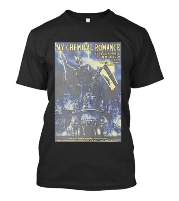 My Chemical Romance Black Parade 2026 UK Tour Wembley Stadium London T-Shirt