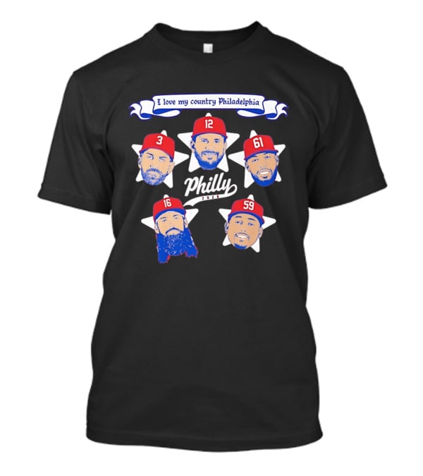 Philadelphia Phillies 2026 Philly I Love My Country T-Shirt