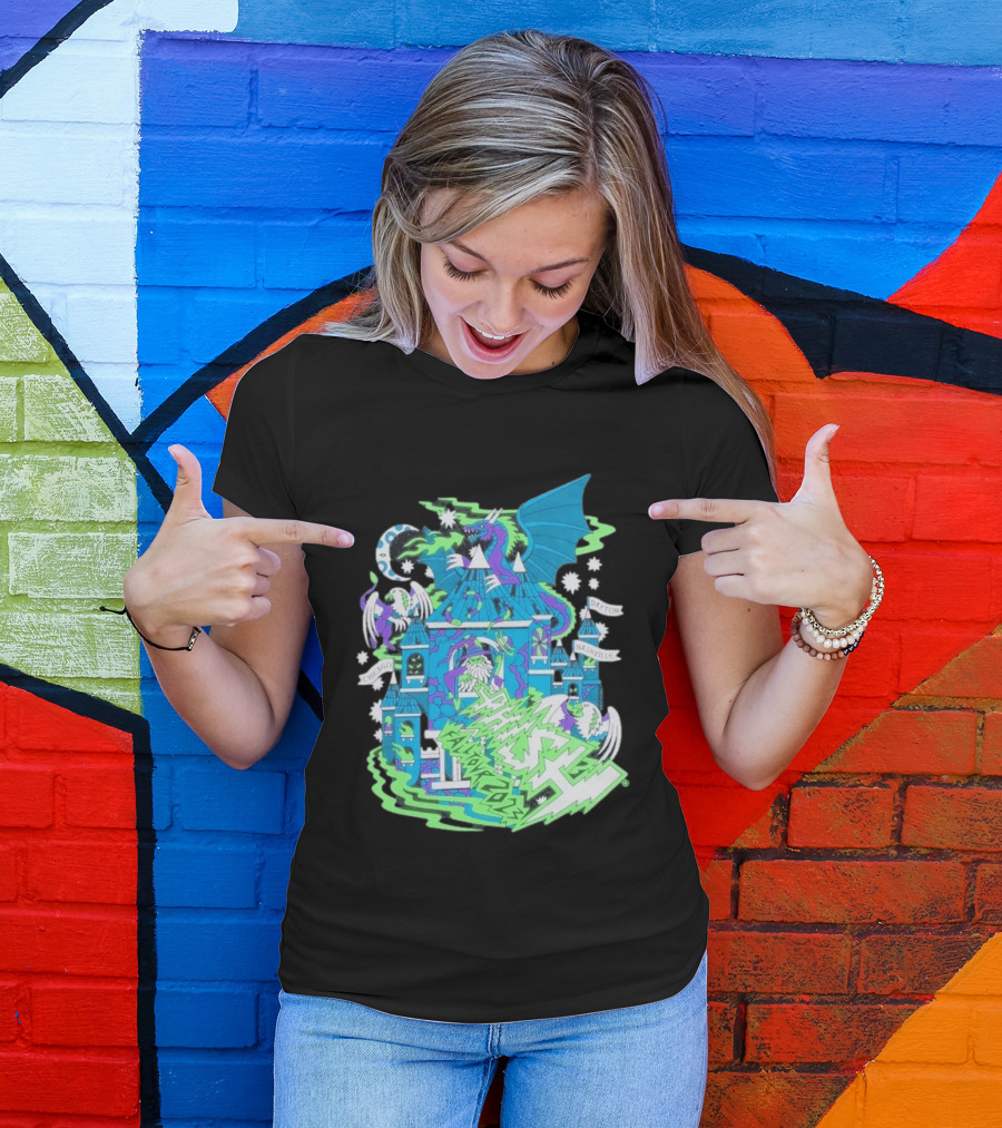 Phish Fall 2023 Crumbling Castle Chicago Nashville Dayton Dragon Fantasy T-Shirt