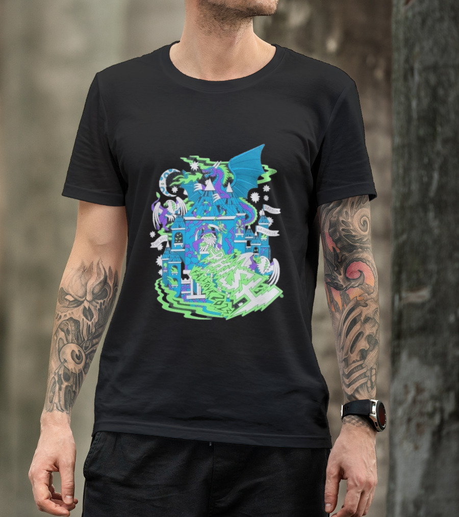 Phish Fall 2023 Crumbling Castle Chicago Nashville Dayton Dragon Fantasy T-Shirt