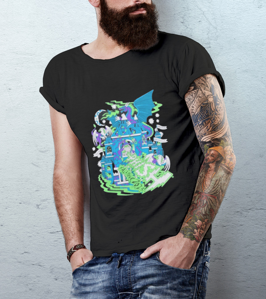 Phish Fall 2023 Crumbling Castle Chicago Nashville Dayton Dragon Fantasy T-Shirt