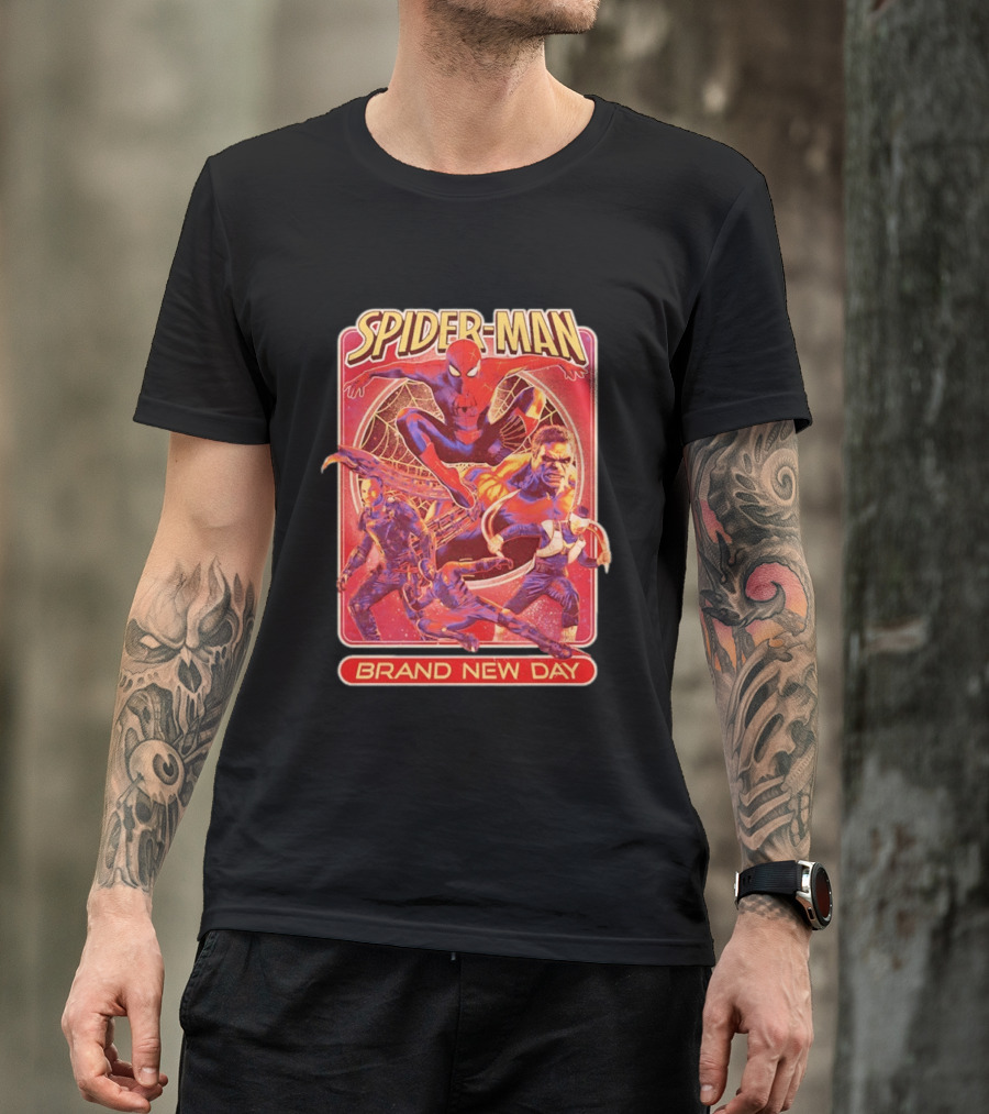 Spider Man Brand New Day With Superheroes And Villains T-Shirt