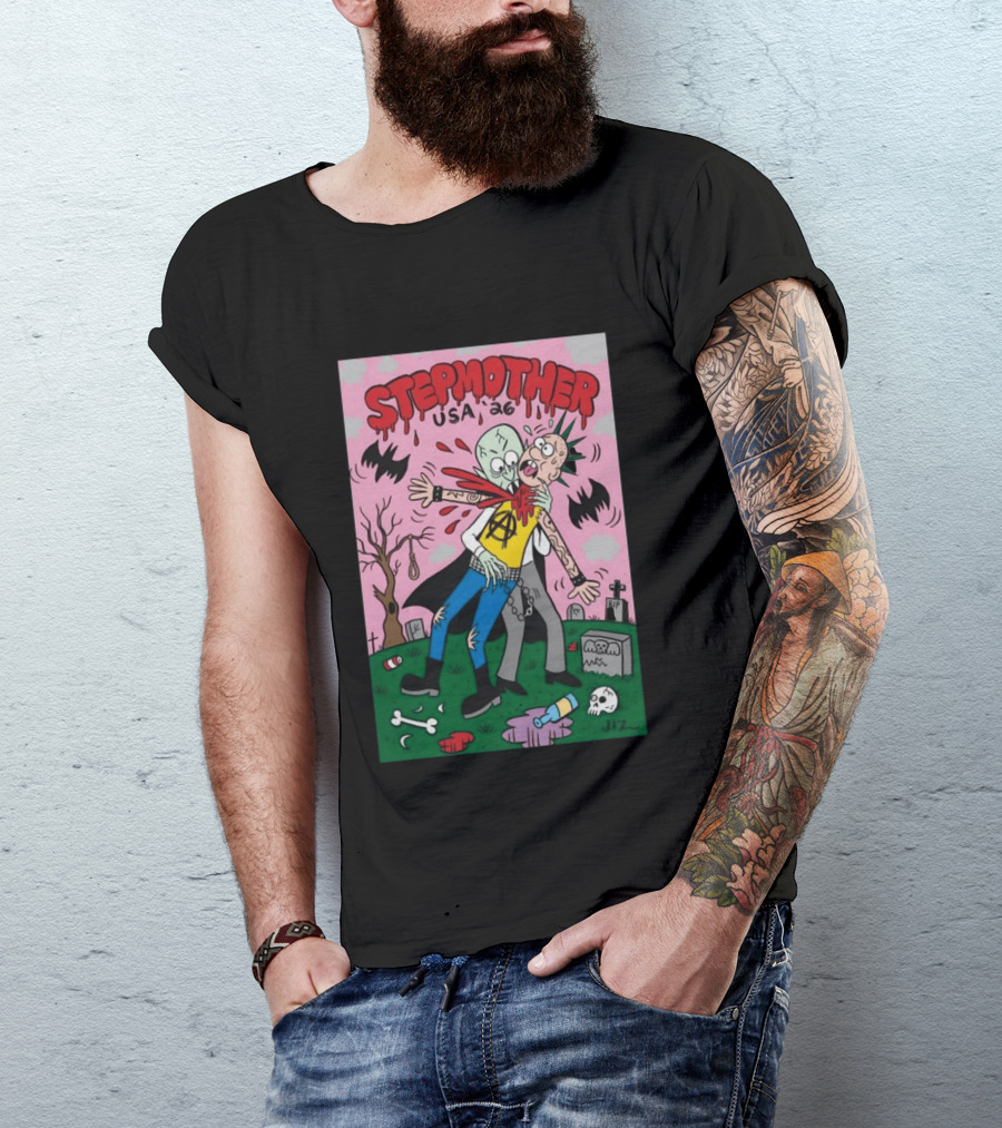 Stepmother USA 26 Punk Vampire Graveyard Scene T-Shirt