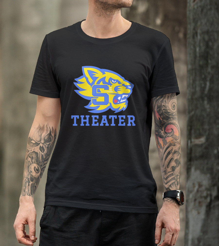 Sweetwater High School Theater Wildcat Head S T-Shirt
