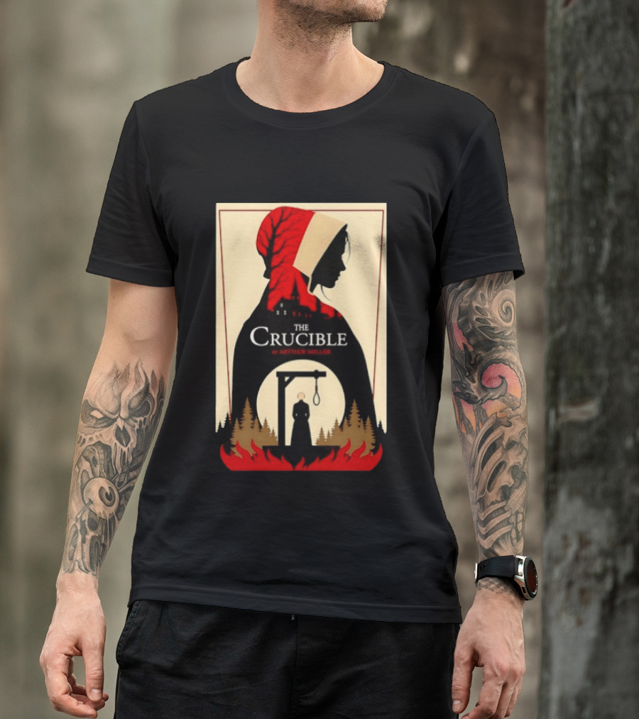 The Crucible By Arthur Miller Salem Witch Trials Hanging Scene T-Shirt