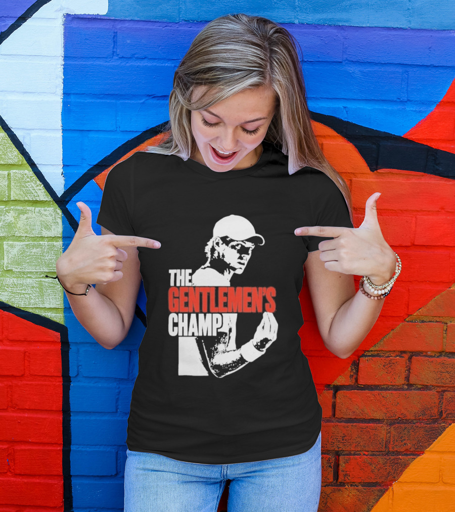 The Gentlemen's Champ Jannik Sinner Italian Gesture T-Shirt