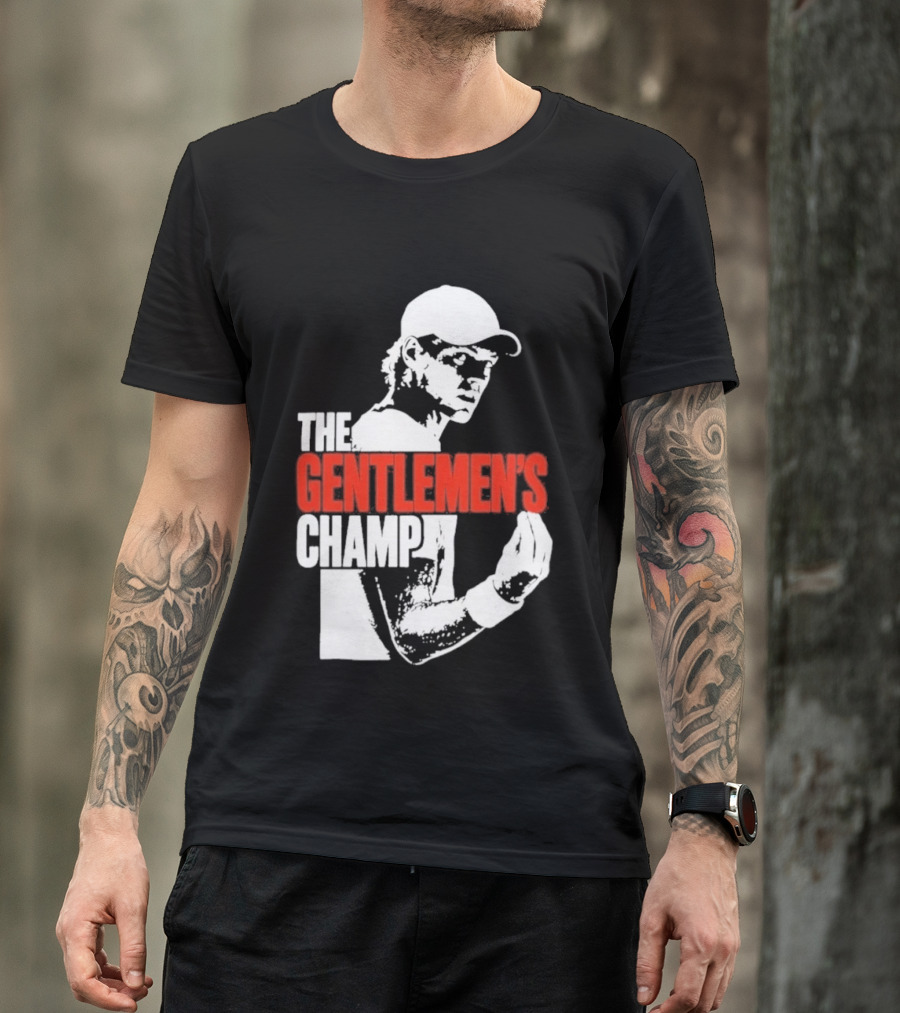 The Gentlemen's Champ Jannik Sinner Italian Gesture T-Shirt