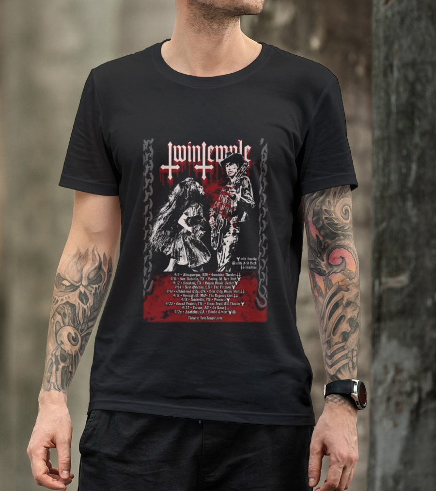 Twin Temple Tour 2026 Dates With Special Guests Locations And Headline Shows T-Shirt