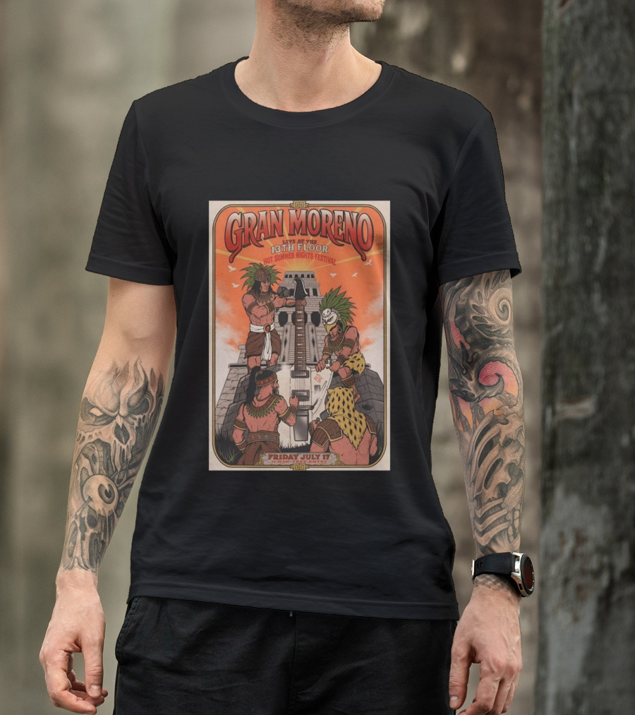 GRAN MORENO Live At The 13th Floor Hot Summer Nights Festival Friday July 17 T-Shirt