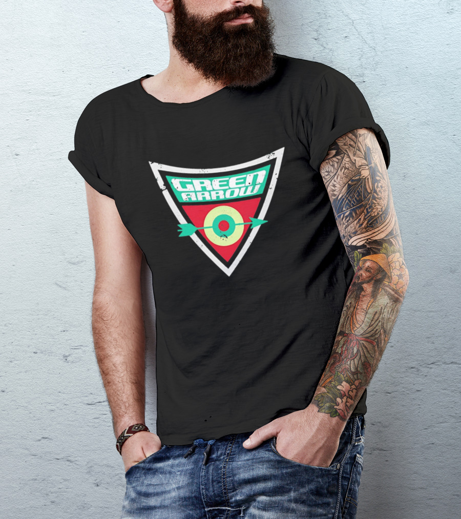 Green Arrow Archery Target Shield T-Shirt