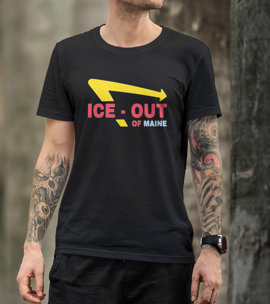 Ice Out Of Maine 2026 Arrow T-Shirt