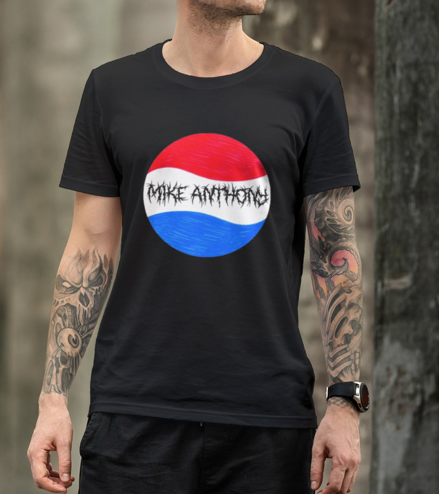 Mike Anthony Pepsi Symbol Bold Text Classic Circle T-Shirt