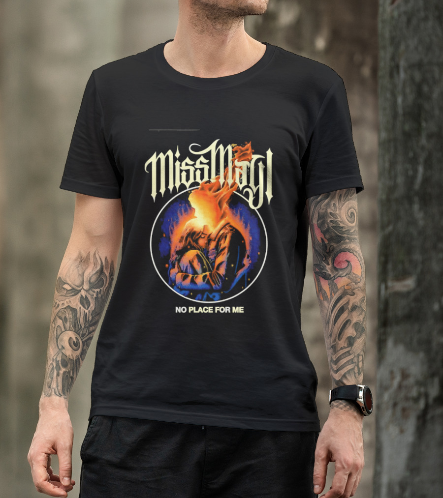 Miss May I No Place For Me Metalcore Band Fiery Circle T-Shirt