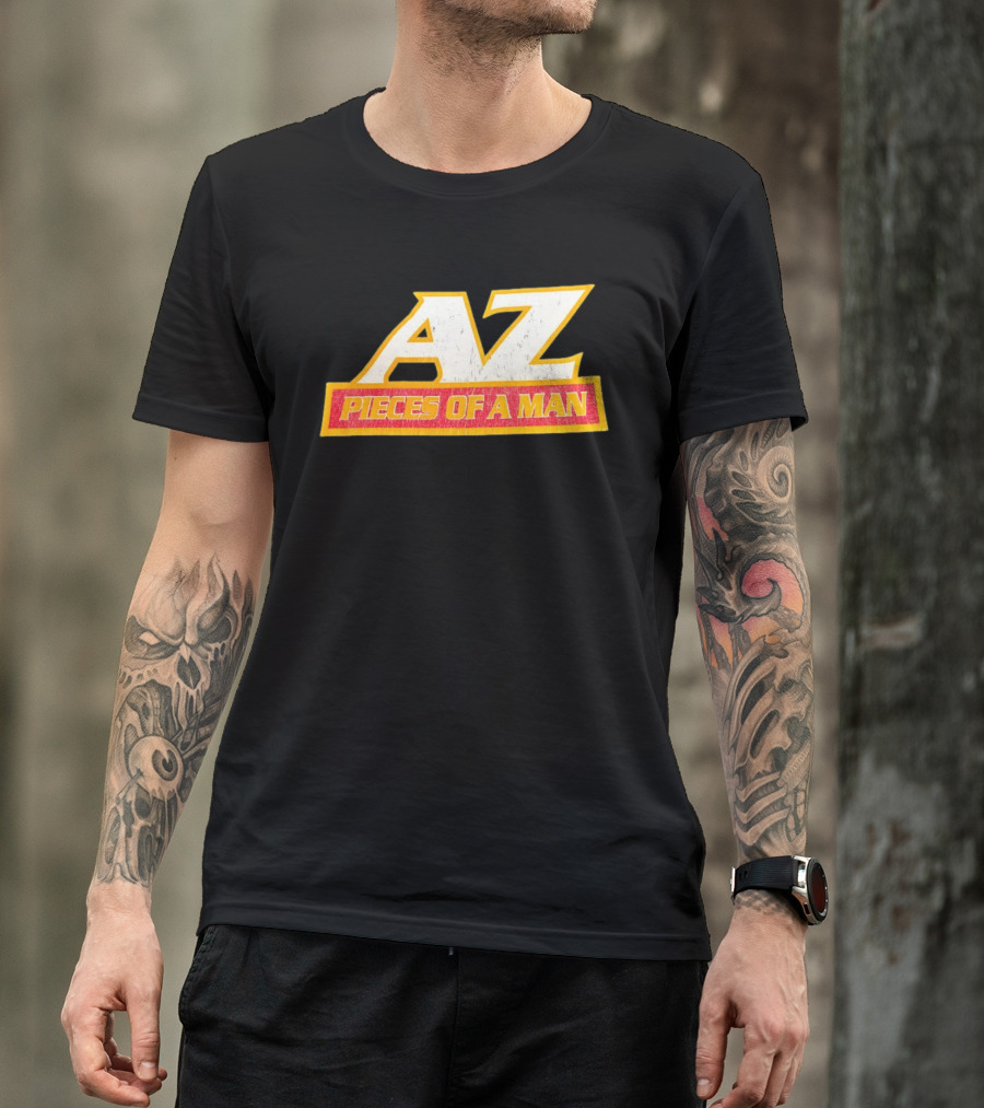 AZ Pieces Of A Man Distressed Hip Hop 90s Rap T-Shirt