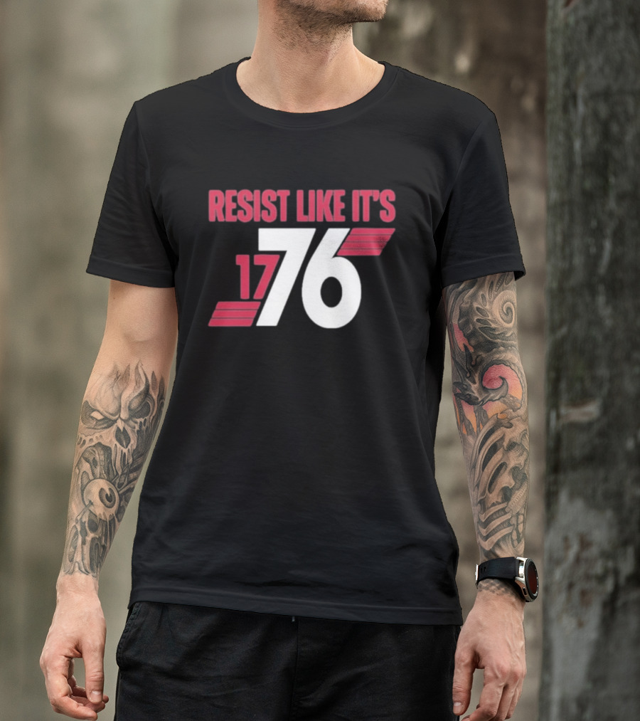 Resist Like It's 1776 Bold Vintage Red And White T-Shirt