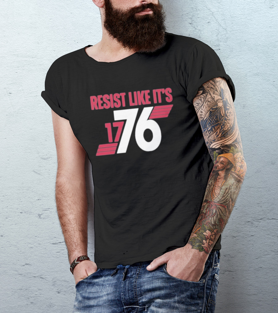 Resist Like It's 1776 Bold Vintage Red And White T-Shirt