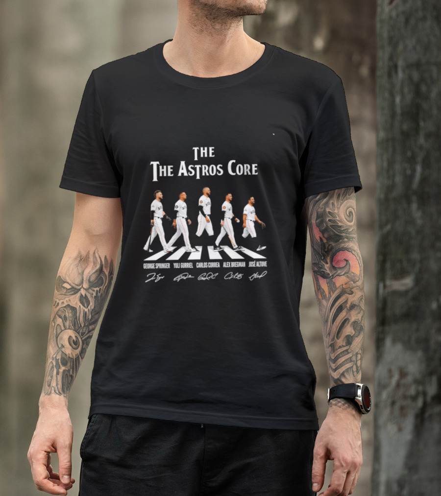 The Astros Core George Springer Carlos Correa Alex Bregman Jose Altuve Yuli Gurriel Abbey Road T-Shirt