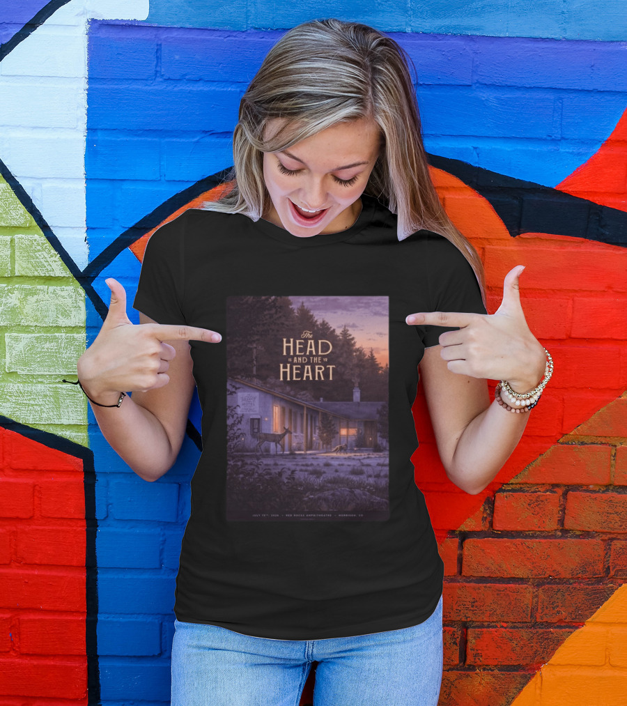 The Head And The Heart July 15 2026 Valley Motel Red Rocks Amphitheatre Morrison CO T-Shirt