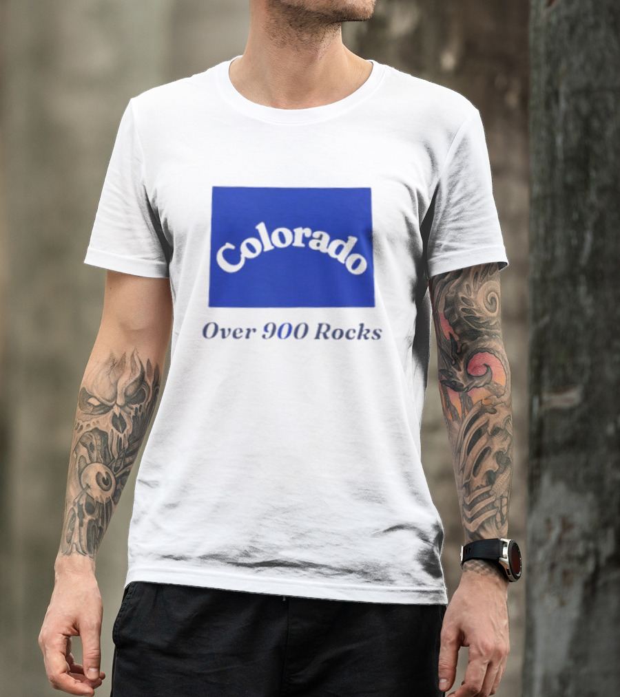 Colorado Over 900 Rocks Geology Nature Humor Celebration Stone Enthusiasts T-Shirt