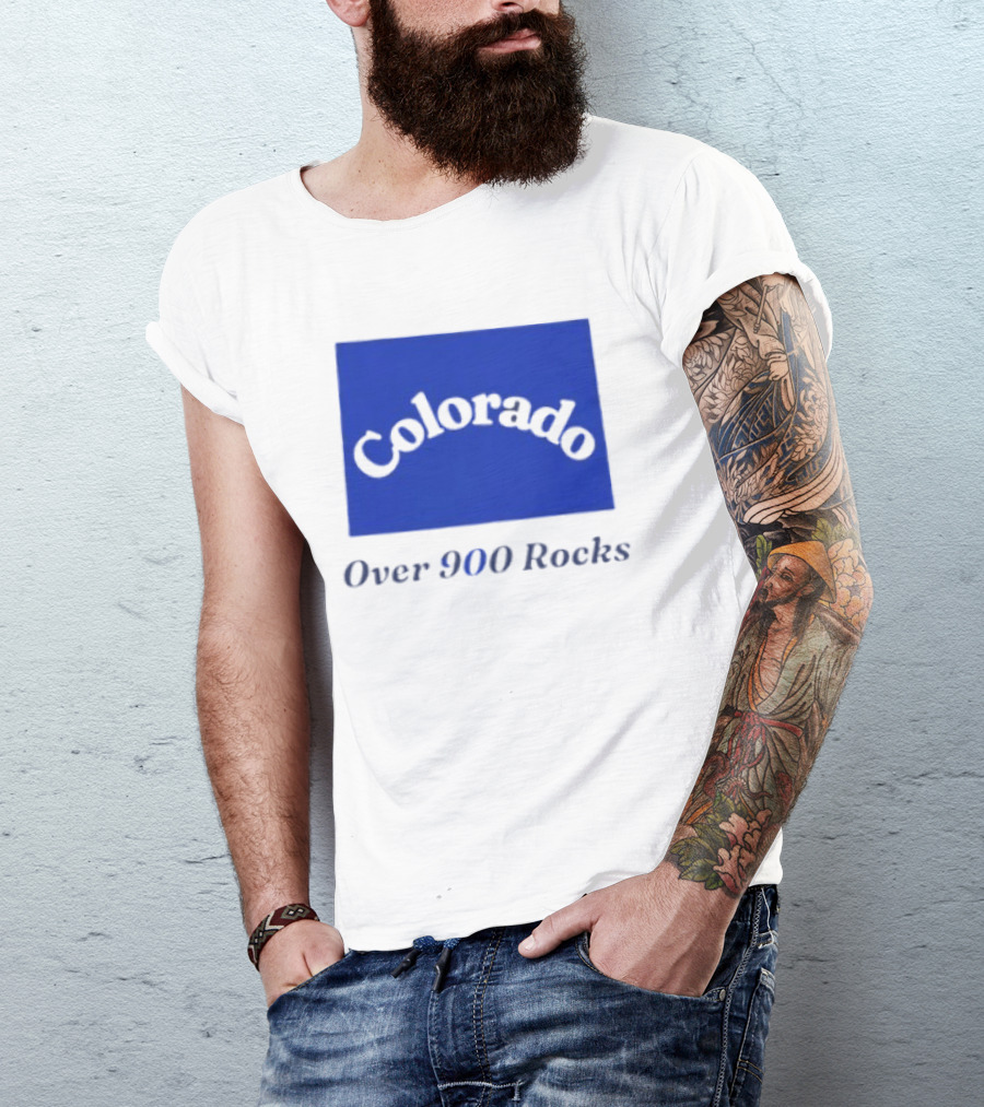 Colorado Over 900 Rocks Geology Nature Humor Celebration Stone Enthusiasts T-Shirt
