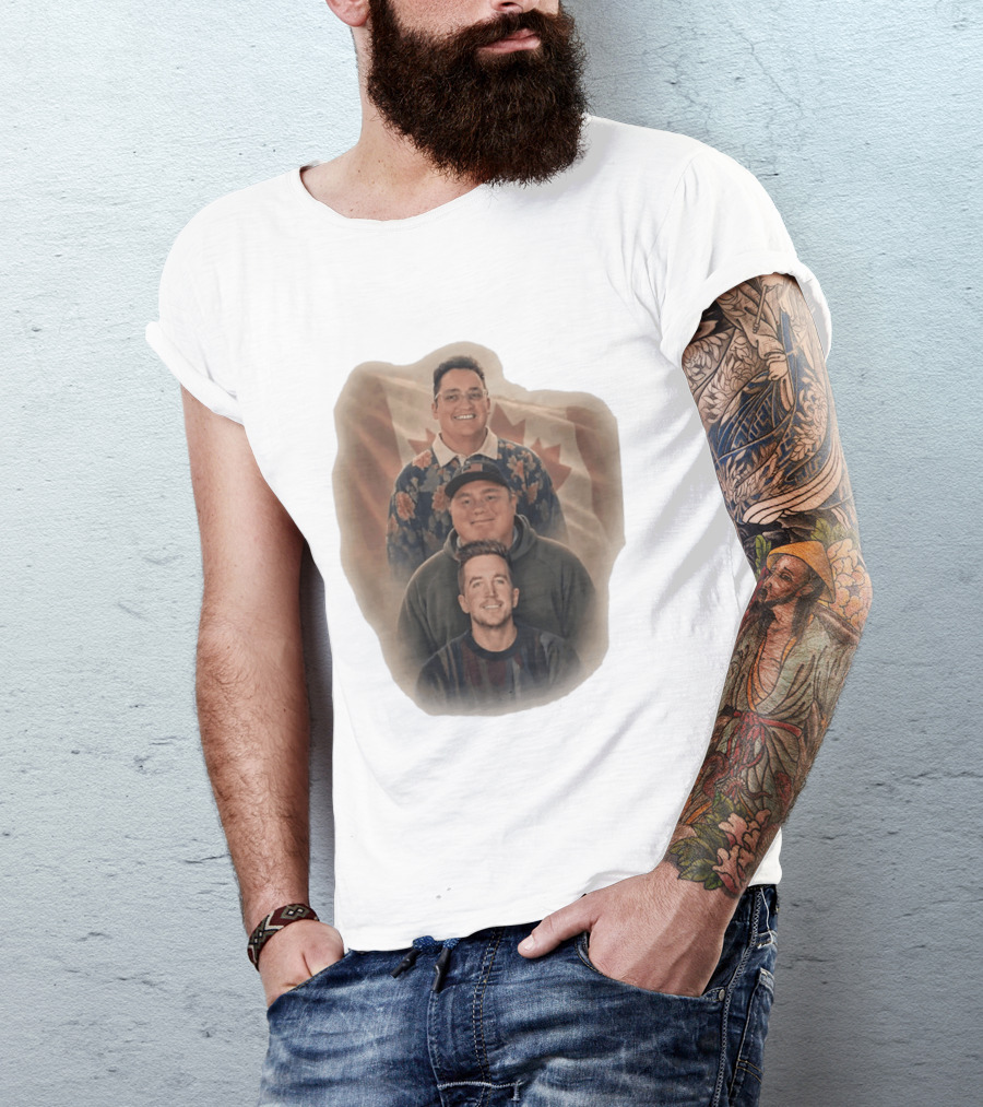 The Nelk Boys Kyle Forgeard SteveWillDoIt Canadian Flag T-Shirt