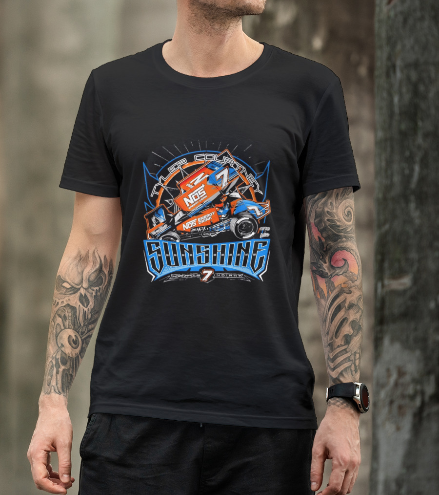 NOS Energy Drink Sprint Car Racing Tyler Courtney Sunshine Indianapolis Indiana T-Shirt