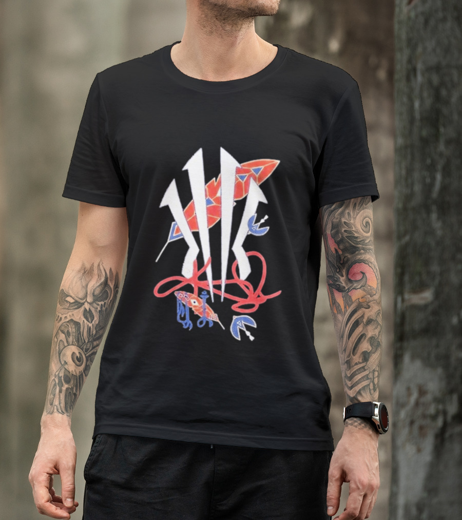 Anta X Kyrie Irving KAI Blue And Red Arrow Art Collaboration T-Shirt
