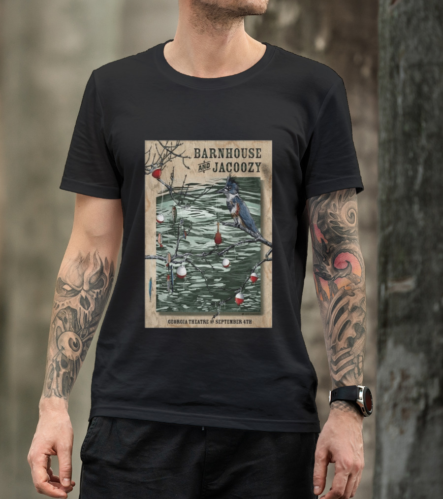 Barnhouse And Jacoozy Live At Georgia Theatre September 4th Kingfisher Fishing T-Shirt