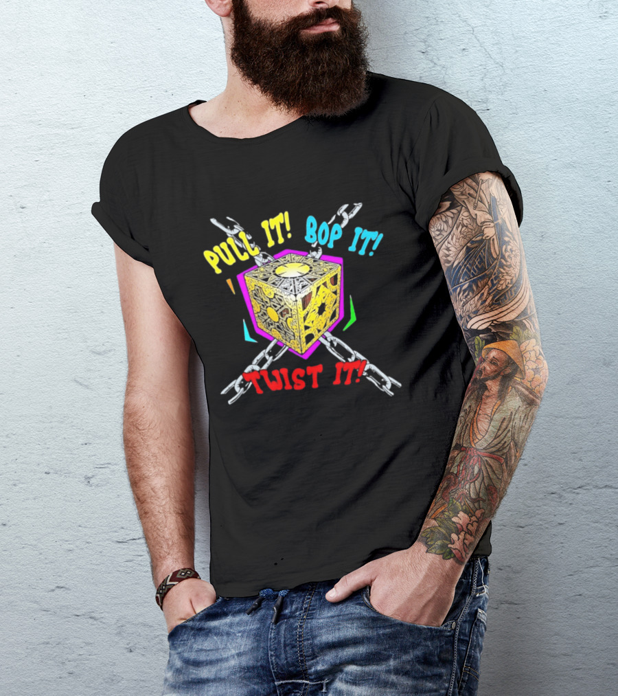 Lament Configuration Puzzle Box Pull It Bop It Twist It Chains Mashup T-Shirt